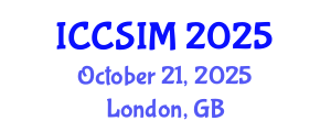 International Conference on Computer Science and Information Management (ICCSIM) October 21, 2025 - London, United Kingdom