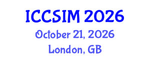 International Conference on Computer Science and Information Management (ICCSIM) October 21, 2026 - London, United Kingdom