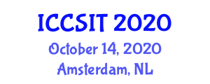 International Conference on Computer Science and Information Technology (ICCSIT) October 14, 2020 - Amsterdam, Netherlands