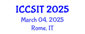 International Conference on Computer Science and Information Technology (ICCSIT) March 04, 2025 - Rome, Italy