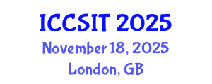 International Conference on Computer Science and Information Technology (ICCSIT) November 18, 2025 - London, United Kingdom