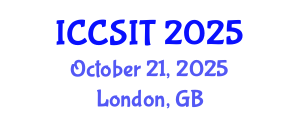 International Conference on Computer Science and Information Technology (ICCSIT) October 21, 2025 - London, United Kingdom