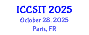 International Conference on Computer Science and Information Technology (ICCSIT) October 28, 2025 - Paris, France