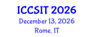 International Conference on Computer Science and Information Technology (ICCSIT) December 13, 2026 - Rome, Italy International Conference on Computer Science and Information Technology (ICCSIT) December 13, 2026 - Rome, Italy