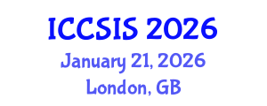 International Conference on Computer Science and Intelligent Systems (ICCSIS) January 21, 2026 - London, United Kingdom