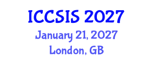 International Conference on Computer Science and Intelligent Systems (ICCSIS) January 21, 2027 - London, United Kingdom International Conference on Computer Science and Intelligent Systems (ICCSIS) January 21, 2027 - London, United Kingdom