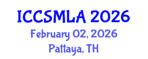 International Conference on Computer Science and Machine Learning Algorithms (ICCSMLA) February 02, 2026 - Pattaya, Thailand International Conference on Computer Science and Machine Learning Algorithms (ICCSMLA) February 02, 2026 - Pattaya, Thailand