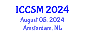 International Conference on Computer Science and Mathematics (ICCSM) August 05, 2024 - Amsterdam, Netherlands