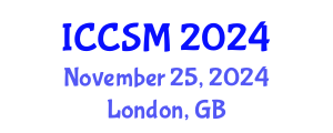 International Conference on Computer Science and Mathematics (ICCSM) November 25, 2024 - London, United Kingdom