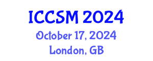 International Conference on Computer Science and Mathematics (ICCSM) October 17, 2024 - London, United Kingdom