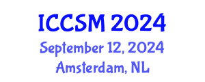 International Conference on Computer Science and Mathematics (ICCSM) September 12, 2024 - Amsterdam, Netherlands