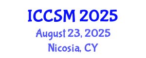 International Conference on Computer Science and Mathematics (ICCSM) August 23, 2025 - Nicosia, Cyprus