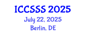 International Conference on Computer Science and Service System (ICCSSS) July 22, 2025 - Berlin, Germany