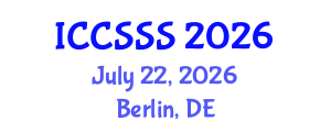 International Conference on Computer Science and Service System (ICCSSS) July 22, 2026 - Berlin, Germany