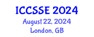 International Conference on Computer Science and Software Engineering (ICCSSE) August 22, 2024 - London, United Kingdom