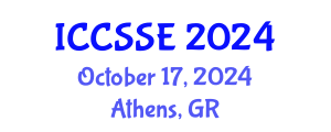 International Conference on Computer Science and Software Engineering (ICCSSE) October 17, 2024 - Athens, Greece