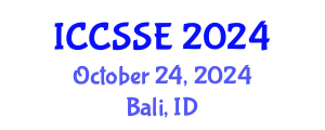 International Conference on Computer Science and Software Engineering (ICCSSE) October 24, 2024 - Bali, Indonesia