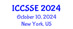 International Conference on Computer Science and Software Engineering (ICCSSE) October 10, 2024 - New York, United States