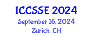 International Conference on Computer Science and Software Engineering (ICCSSE) September 16, 2024 - Zurich, Switzerland