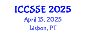 International Conference on Computer Science and Software Engineering (ICCSSE) April 15, 2025 - Lisbon, Portugal