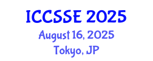 International Conference on Computer Science and Software Engineering (ICCSSE) August 16, 2025 - Tokyo, Japan