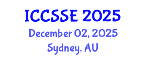 International Conference on Computer Science and Software Engineering (ICCSSE) December 02, 2025 - Sydney, Australia
