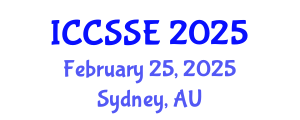 International Conference on Computer Science and Software Engineering (ICCSSE) February 25, 2025 - Sydney, Australia