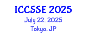 International Conference on Computer Science and Software Engineering (ICCSSE) July 22, 2025 - Tokyo, Japan
