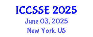 International Conference on Computer Science and Software Engineering (ICCSSE) June 03, 2025 - New York, United States
