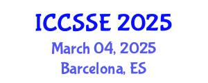 International Conference on Computer Science and Software Engineering (ICCSSE) March 04, 2025 - Barcelona, Spain