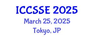 International Conference on Computer Science and Software Engineering (ICCSSE) March 25, 2025 - Tokyo, Japan