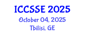 International Conference on Computer Science and Software Engineering (ICCSSE) October 04, 2025 - Tbilisi, Georgia