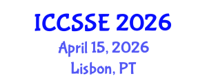 International Conference on Computer Science and Software Engineering (ICCSSE) April 15, 2026 - Lisbon, Portugal