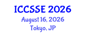 International Conference on Computer Science and Software Engineering (ICCSSE) August 16, 2026 - Tokyo, Japan