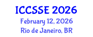 International Conference on Computer Science and Software Engineering (ICCSSE) February 12, 2026 - Rio de Janeiro, Brazil International Conference on Computer Science and Software Engineering (ICCSSE) February 12, 2026 - Rio de Janeiro, Brazil