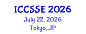 International Conference on Computer Science and Software Engineering (ICCSSE) July 22, 2026 - Tokyo, Japan