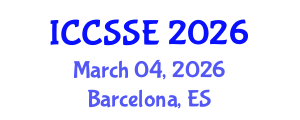 International Conference on Computer Science and Software Engineering (ICCSSE) March 04, 2026 - Barcelona, Spain