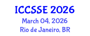 International Conference on Computer Science and Software Engineering (ICCSSE) March 04, 2026 - Rio de Janeiro, Brazil