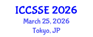 International Conference on Computer Science and Software Engineering (ICCSSE) March 25, 2026 - Tokyo, Japan