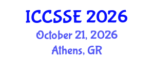 International Conference on Computer Science and Software Engineering (ICCSSE) October 21, 2026 - Athens, Greece