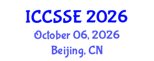 International Conference on Computer Science and Software Engineering (ICCSSE) October 06, 2026 - Beijing, China