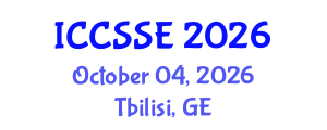 International Conference on Computer Science and Software Engineering (ICCSSE) October 04, 2026 - Tbilisi, Georgia