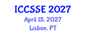 International Conference on Computer Science and Software Engineering (ICCSSE) April 15, 2027 - Lisbon, Portugal International Conference on Computer Science and Software Engineering (ICCSSE) April 15, 2027 - Lisbon, Portugal