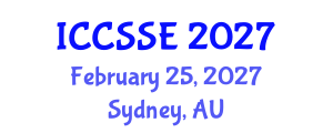 International Conference on Computer Science and Software Engineering (ICCSSE) February 25, 2027 - Sydney, Australia International Conference on Computer Science and Software Engineering (ICCSSE) February 25, 2027 - Sydney, Australia