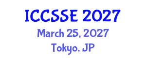 International Conference on Computer Science and Software Engineering (ICCSSE) March 25, 2027 - Tokyo, Japan International Conference on Computer Science and Software Engineering (ICCSSE) March 25, 2027 - Tokyo, Japan