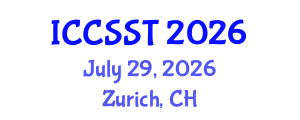 International Conference on Computer Science and Systems Technology (ICCSST) July 29, 2026 - Zurich, Switzerland