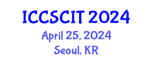 International Conference on Computer Science, Cybersecurity and Information Technology (ICCSCIT) April 25, 2024 - Seoul, Republic of Korea