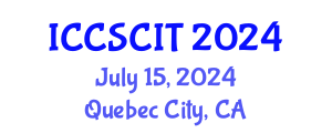 International Conference on Computer Science, Cybersecurity and Information Technology (ICCSCIT) July 15, 2024 - Quebec City, Canada