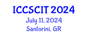 International Conference on Computer Science, Cybersecurity and Information Technology (ICCSCIT) July 11, 2024 - Santorini, Greece