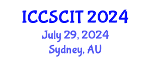 International Conference on Computer Science, Cybersecurity and Information Technology (ICCSCIT) July 29, 2024 - Sydney, Australia